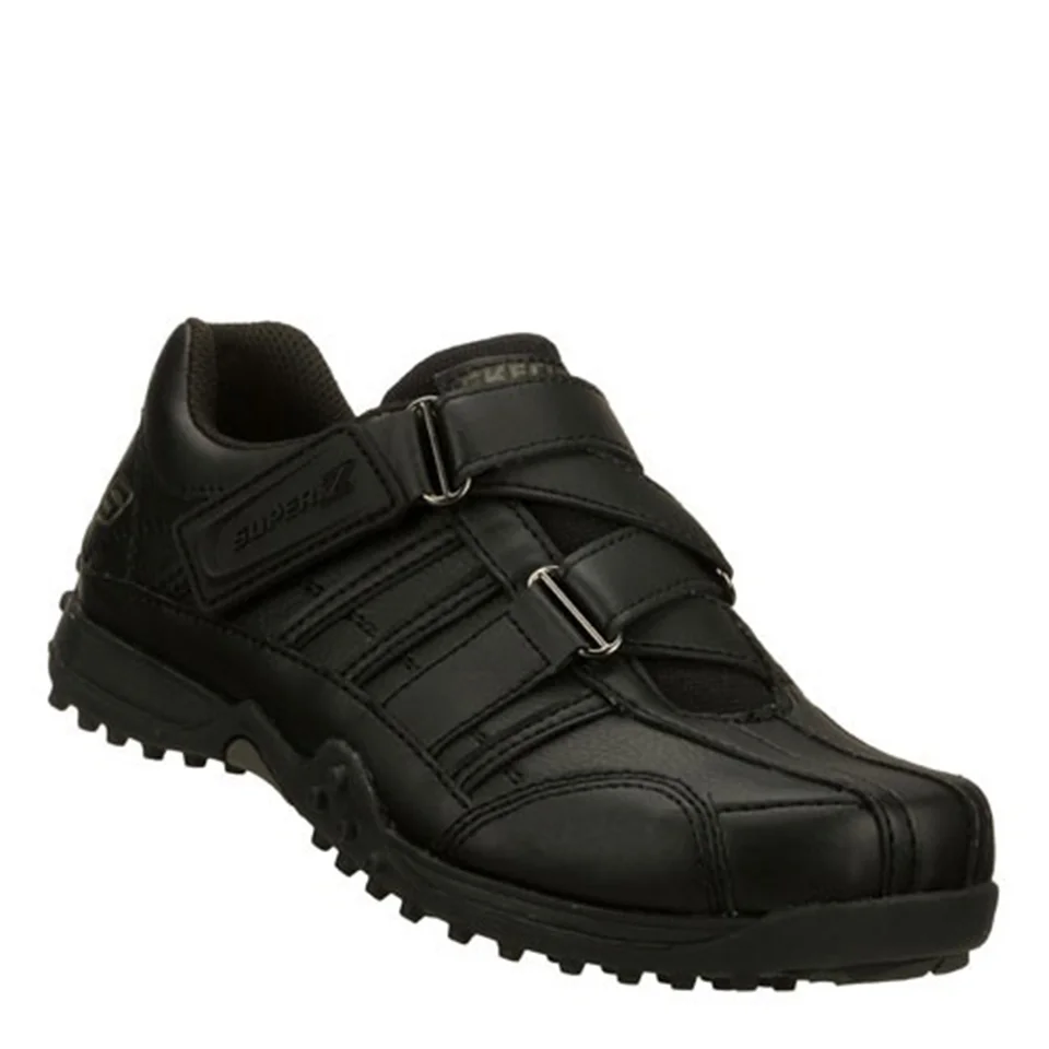 Skechers Kids' Urbantrack II Velcro Trainers - Black - UK 12 Kids - Schwarz Bild 1