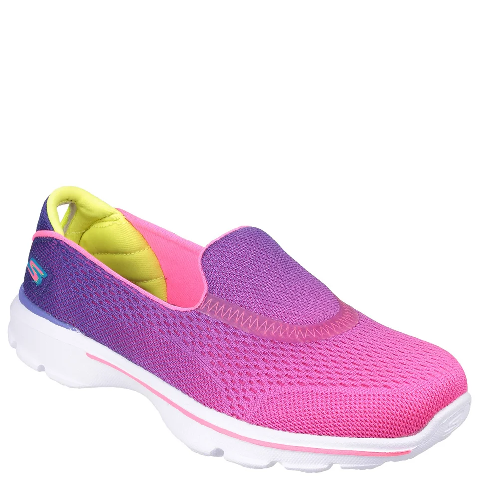 Skechers Kids' Go Walk 3 Shoes - Purple/Pink - UK 1.5 Kids - Purple/Pink Bild 1