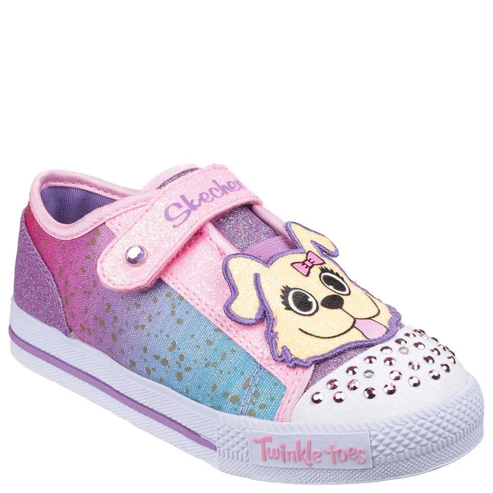 Skechers Toddlers' Twinkle Toes Shuffles Trainers - Multi - UK 5 Toddler - Bunt Bild 1