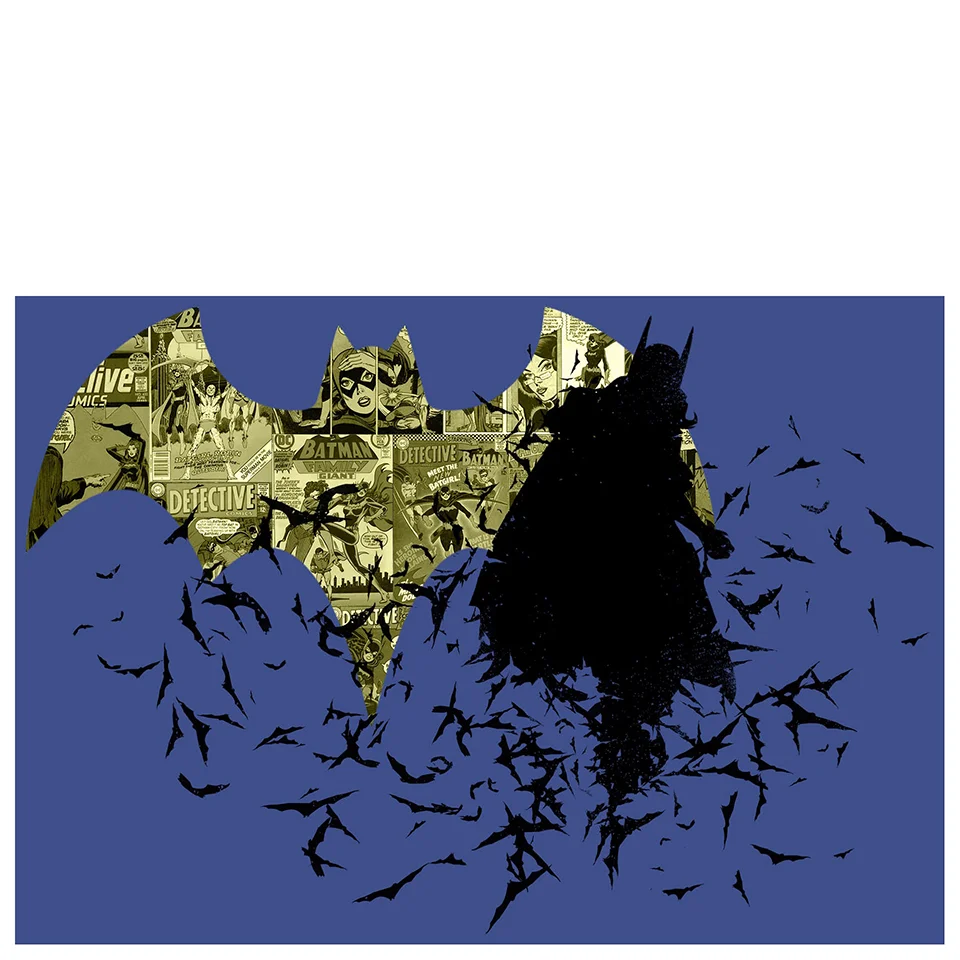 Barbara Gordon Bat Girl Comic Book Inspired Art Print - 14" x 11" Bild 1