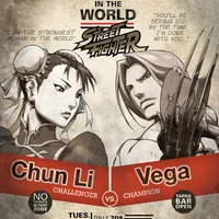 Street Fighter Chun-Li V Vega Art Print - 16.5 x 11.7