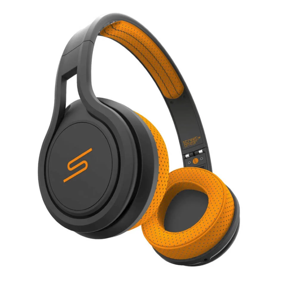 SMS Street Sport On-Ear Sweat and Water Resistant Headphones - Orange Bild 1