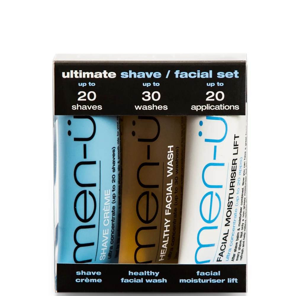 men-ü Ultimate Shave Gesichtspflege-Set (3 x 15ml) Bild 1