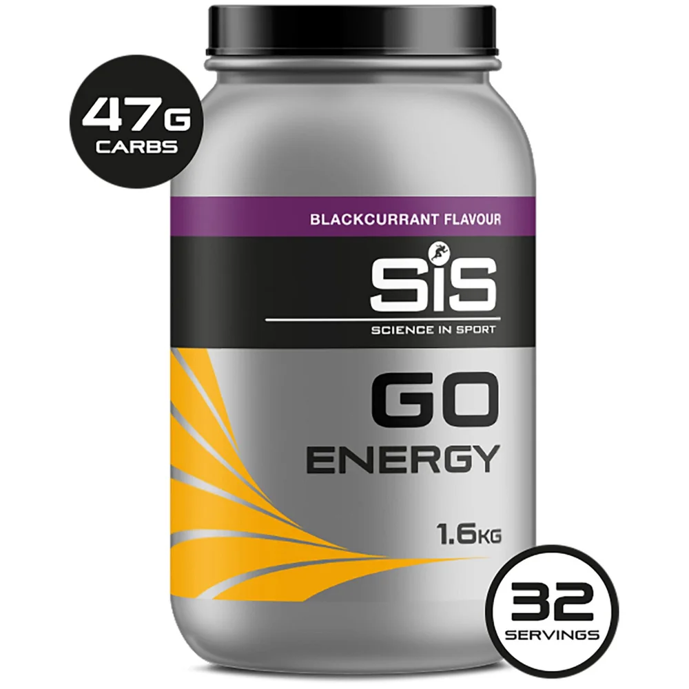 Science in Sport Go Energy Getränke Pulver - 1.6kg Dose - Schwarze Johannisbeere Bild 1