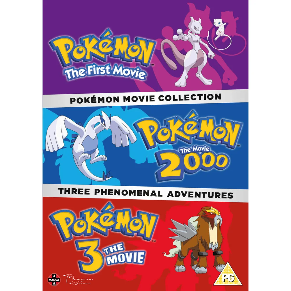 Pokemon Filmsammlung (Pokemon Der erste Film, Pokemon Der Film 2000, Pokemon 3 Der Film) Bild 1