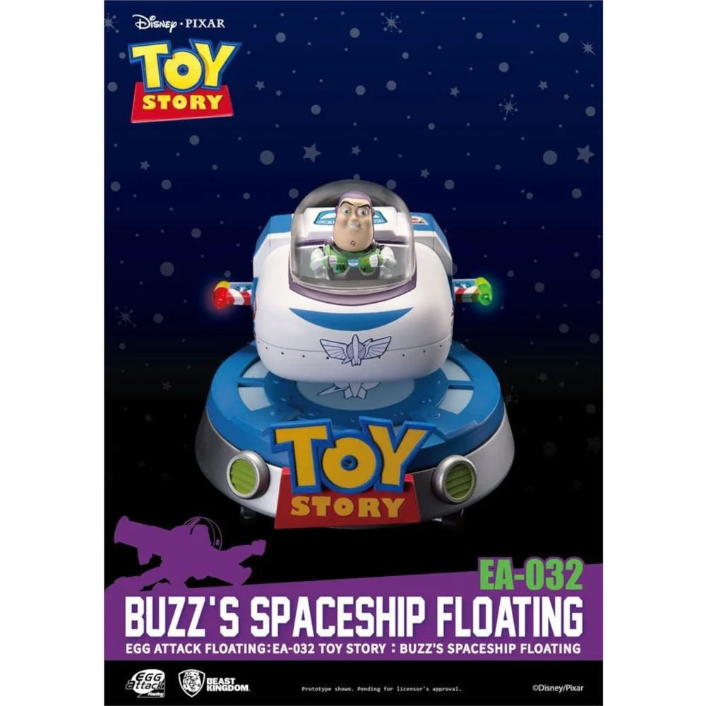 Beast Kingdom Toy Story Diorama Lumineux Egg Attack Buzz' Raumschiff Floating 13cm Bild 1