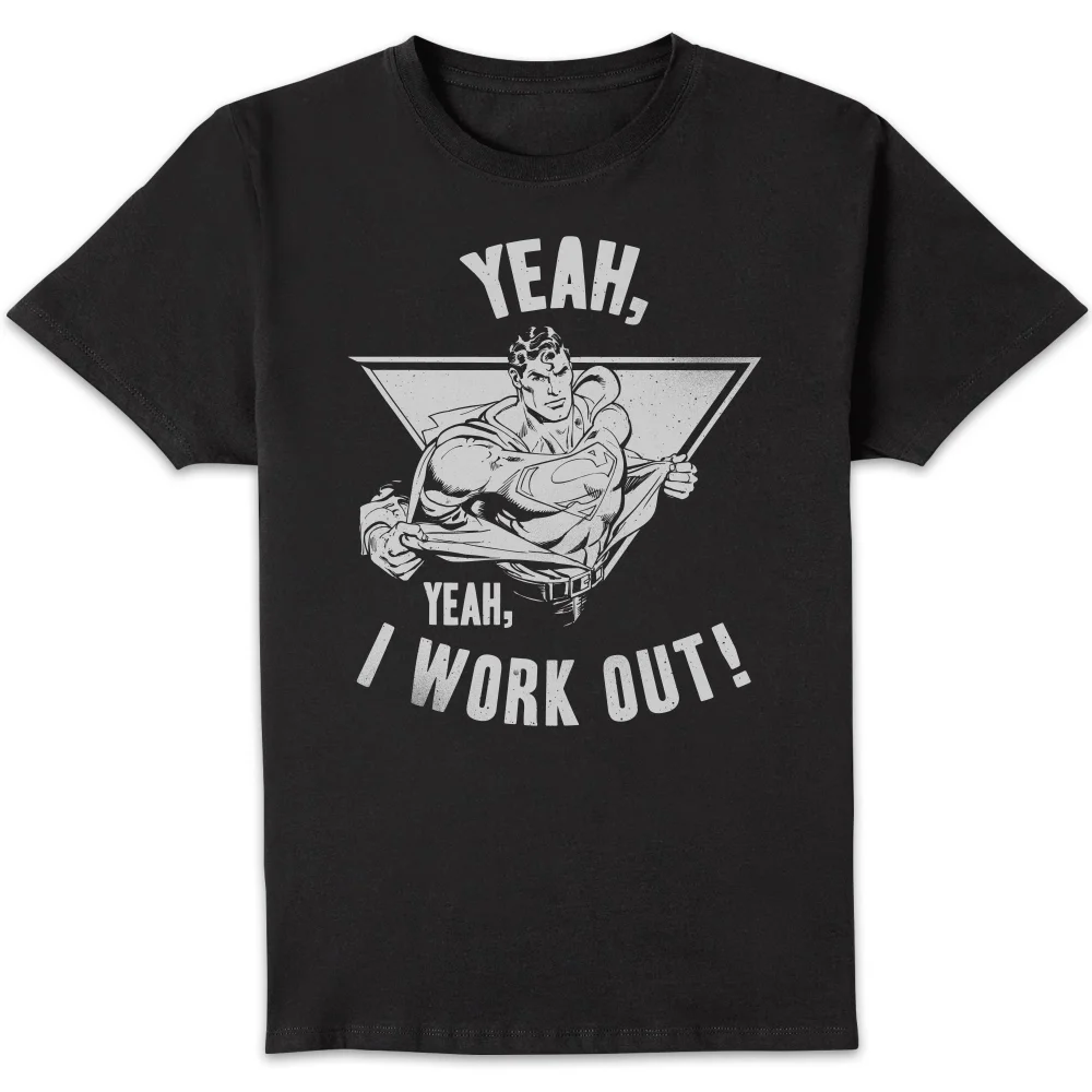 DC Comics Superman I Work Out T-Shirt - Schwarz - S Bild 1