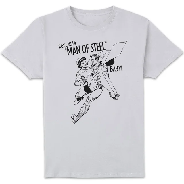 DC Comics Superman Valentines Steel Baby T-Shirt - Weiß