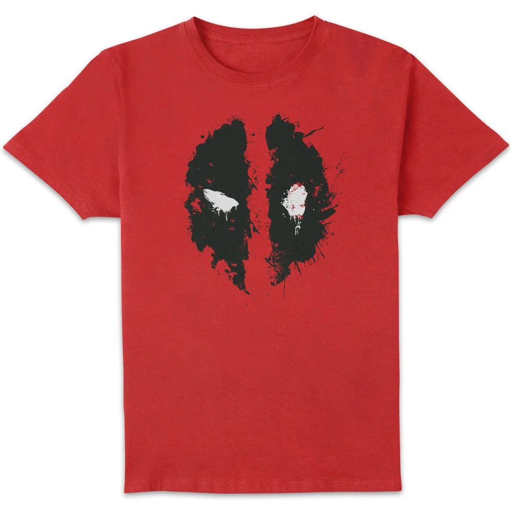 Marvel Deadpool Splat Face T-Shirt - Rot - S Bild 1