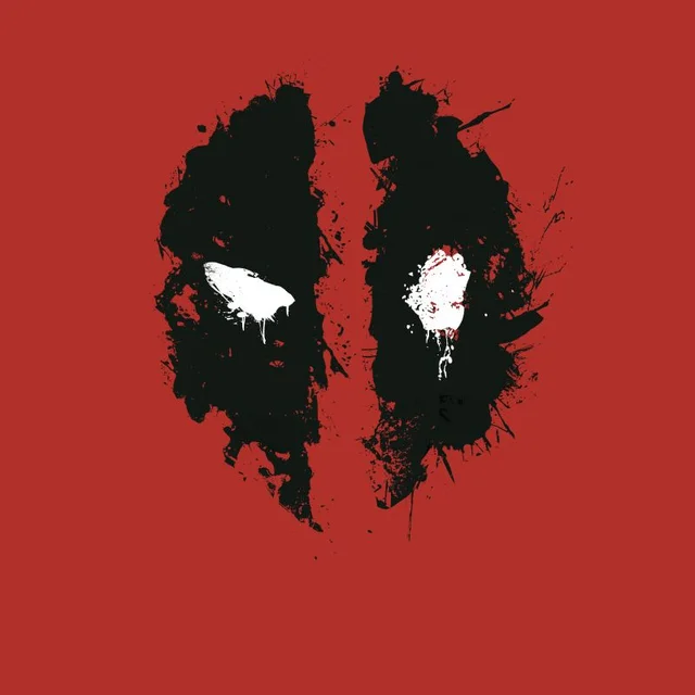 Marvel Deadpool Splat Face T-Shirt - Rot