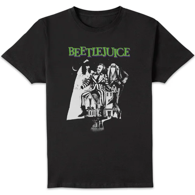 Beetlejuice Mono Poster T-Shirt - Schwarz