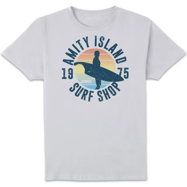 Der Weiße Hai Amity Surf Shop T-Shirt - Weiß