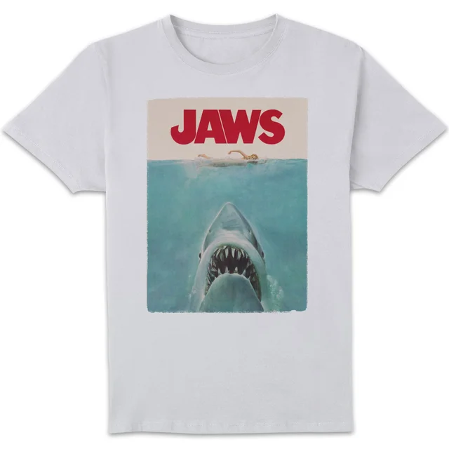 Der Weiße Hai Classic Poster T-Shirt - Weiß