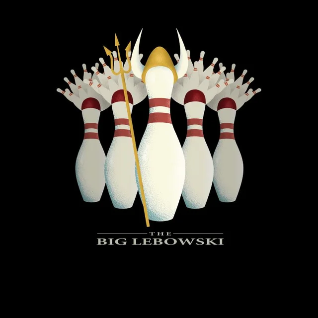 T-Shirt The Big Lebowski Pin Girls - Schwarz
