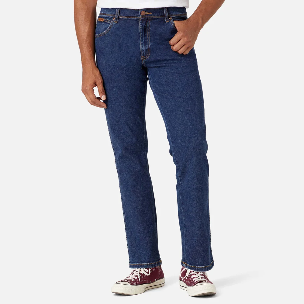 Wrangler Men's Texas Authentic Straight Fit Jeans - Darkstone - W30/L32 - Blau Bild 1