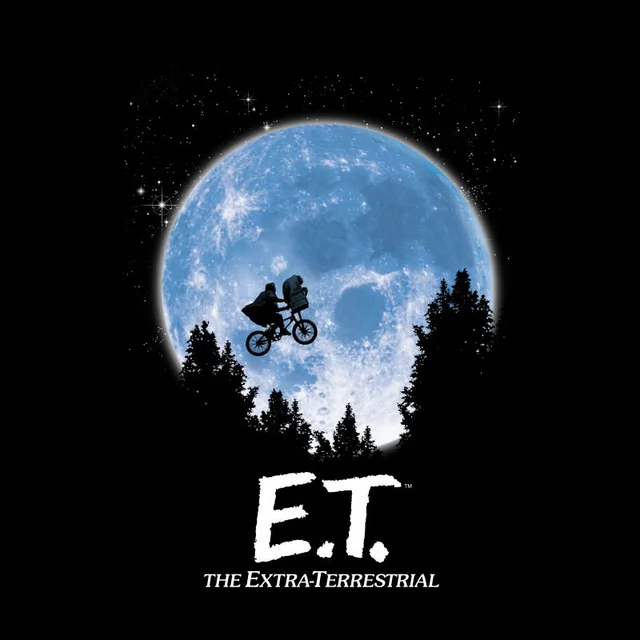 ET Moon Silhouette T-Shirt - Schwarz