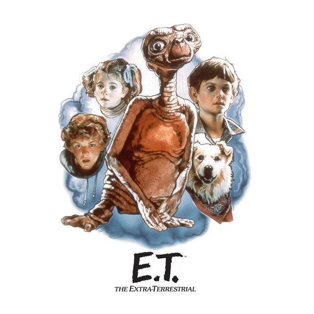 ET Painted Portrait T-Shirt - Weiß