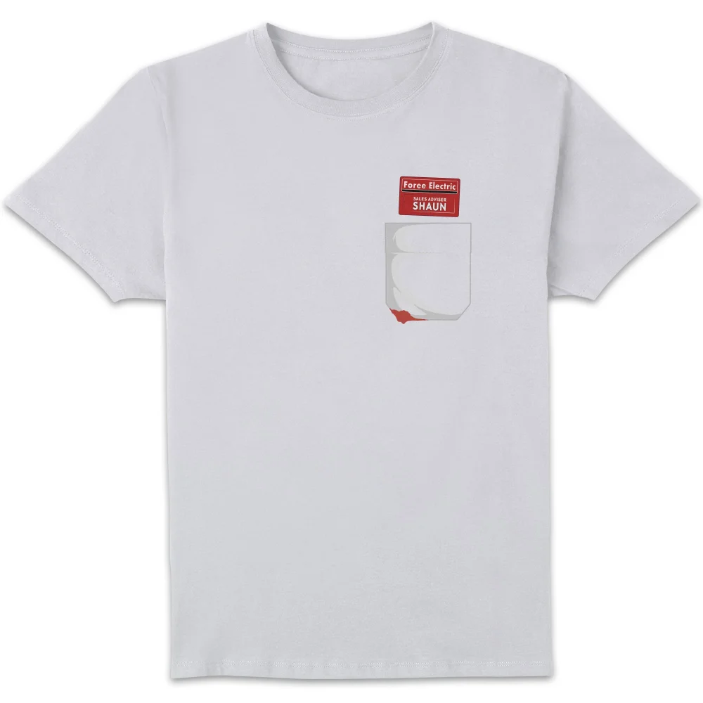 Shaun Of The Dead You've Got Red On You Pocket T-Shirt - White - S Bild 1
