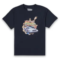 Zurück In Die Zukunft Clockwork T-Shirt - Blau