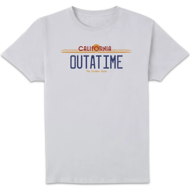 Zurück In Die Zukunft Outatime Plate T-Shirt - Weiß