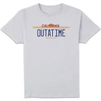 Zurück In Die Zukunft Outatime Plate T-Shirt - Weiß