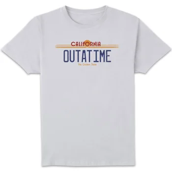 Zurück In Die Zukunft Outatime Plate T-Shirt - Weiß