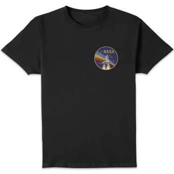 NASA Vintage Rainbow Shuttle T-Shirt - Schwarz