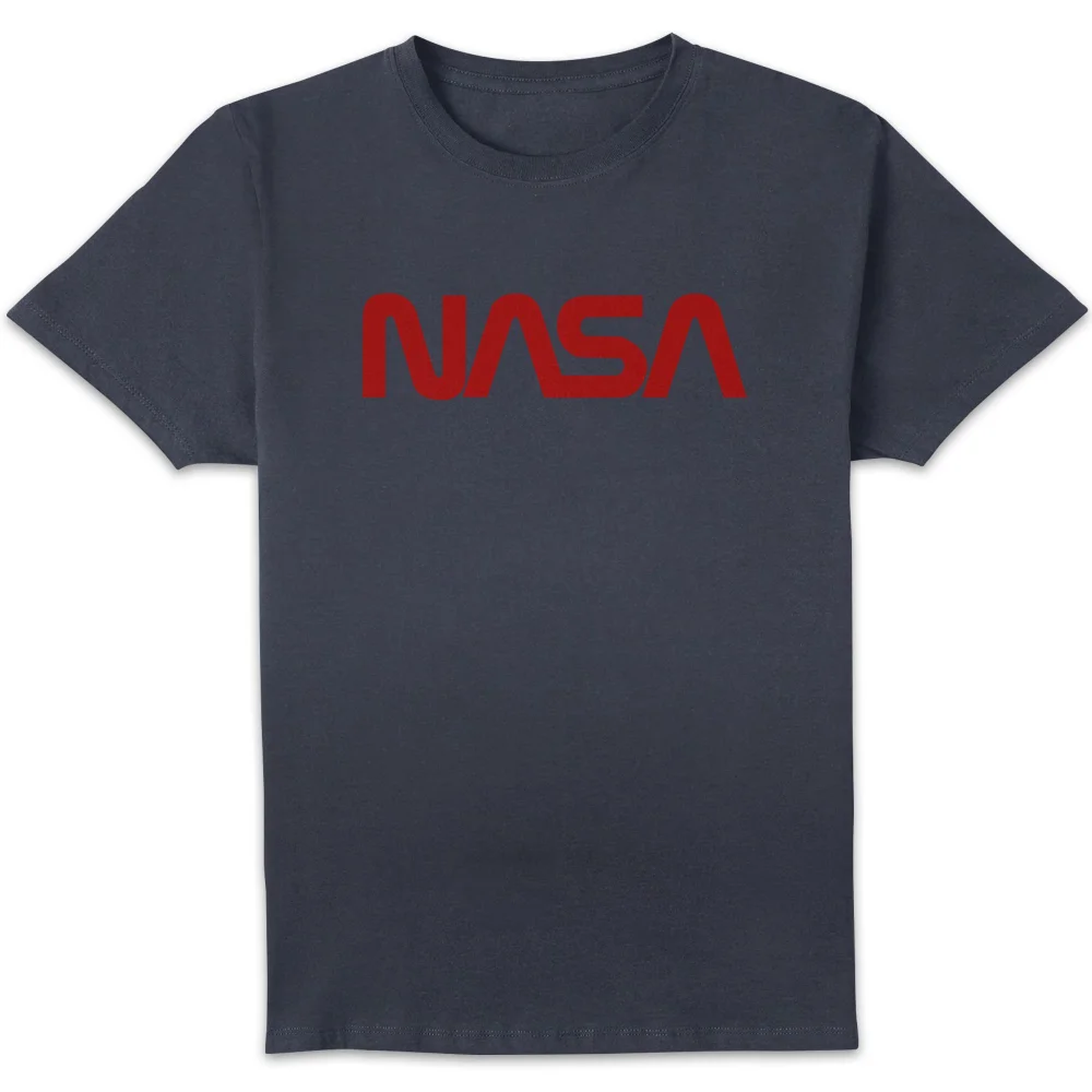 NASA Worm Rot Logotype T-Shirt - Navy Blau - S Bild 1