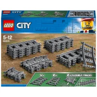 LEGO 60205 City Schienen, 20 Stück, Erweiterungsset, Kinderspielzeug