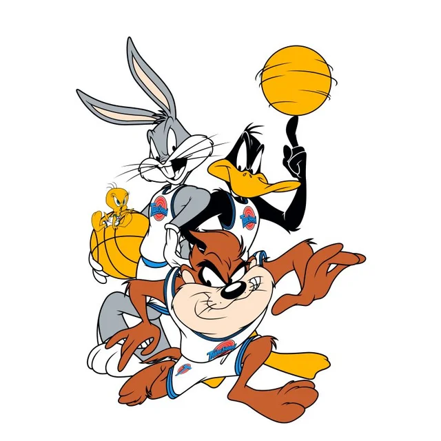 Space Jam Gruppe Shot Herren T-Shirt - Weiß