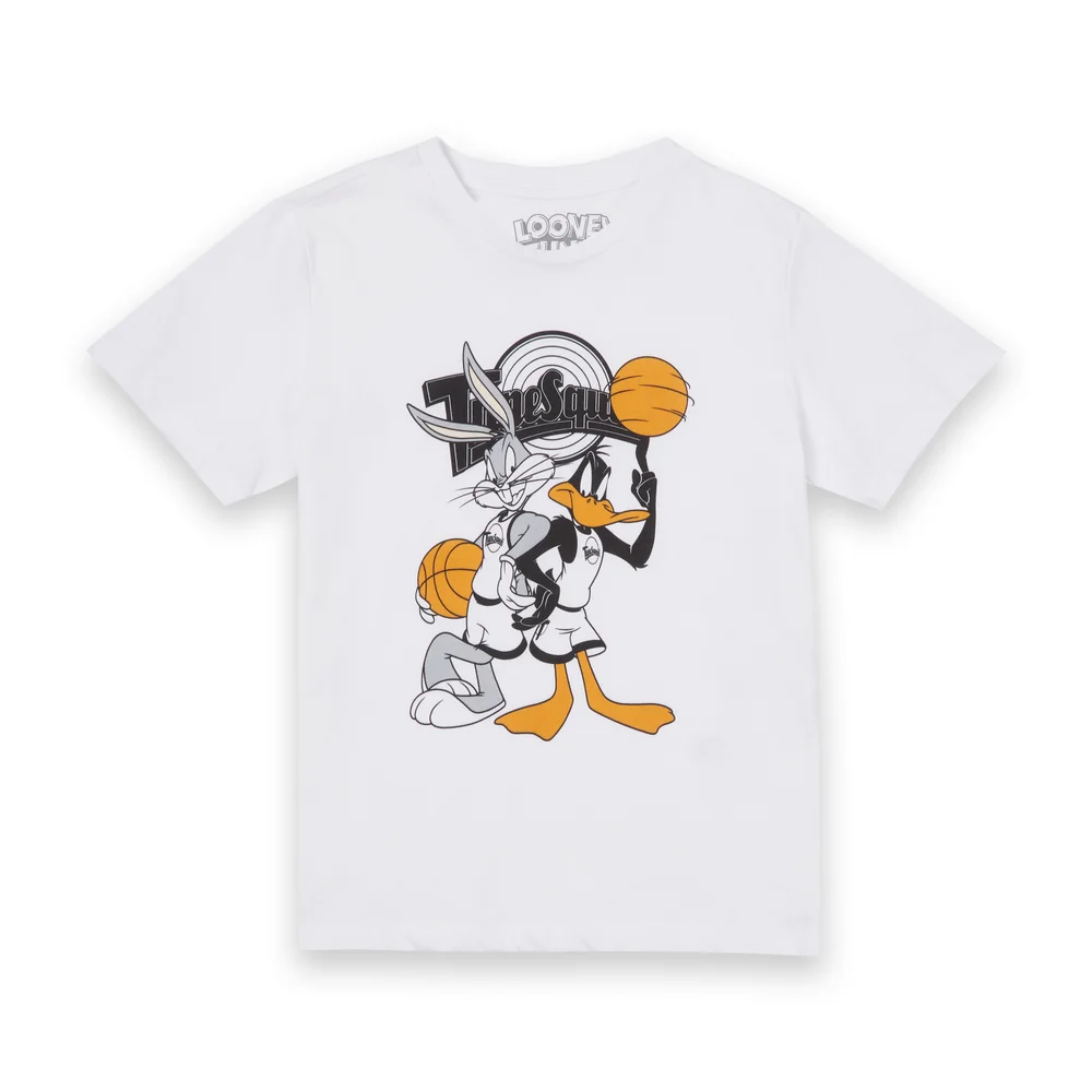 Space Jam Bugs Und Daffy Time Squad Kinder T-Shirt - Weiß - 3-4 Jahre Bild 1