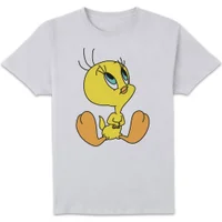 Looney Tunes Tweety Sitting Herren T-Shirt - Weiß - undefined undefined