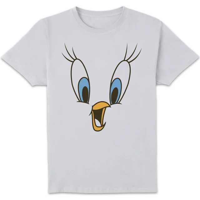 Looney Tunes Tweety Gesicht Herren T-Shirt - Weiß