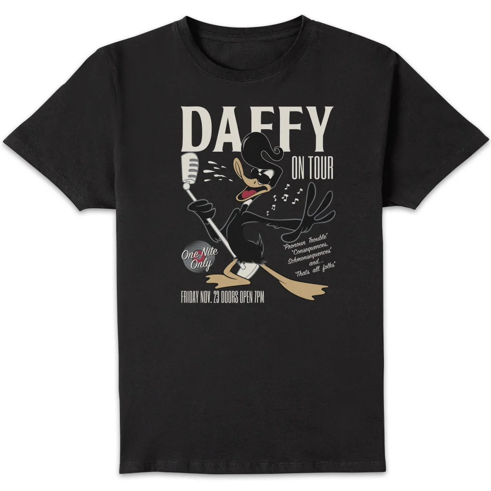 Looney Tunes Daffy Concert Herren T-Shirt - Schwarz - S Bild 1