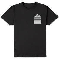 Looney Tunes Taz Stripes Pocket Print Herren T-Shirt - Schwarz