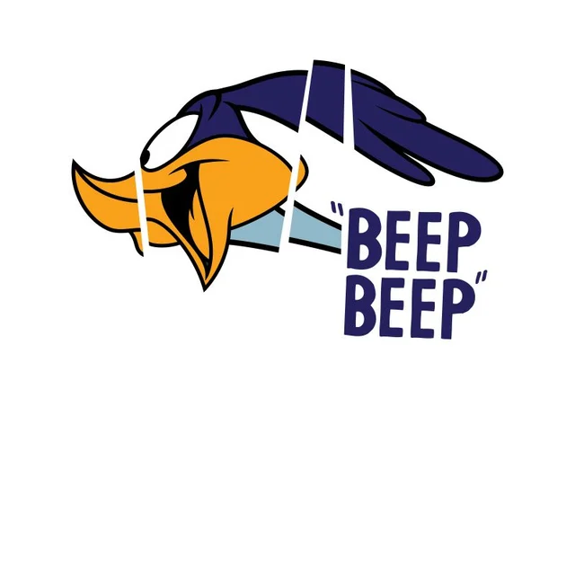 Looney Tunes Road Runner Beep Beep Herren T-Shirt - Weiß