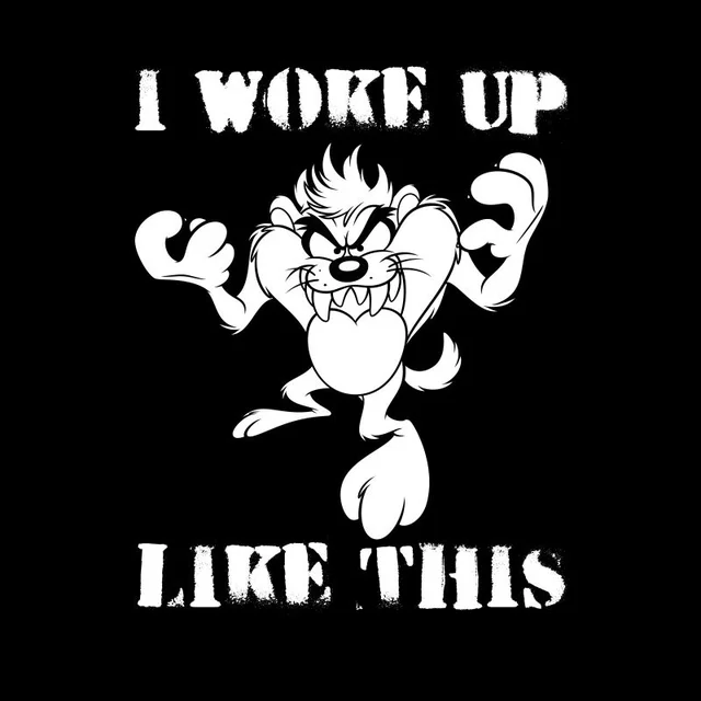 Looney Tunes I Woke Up Like This Herren T-Shirt - Schwarz