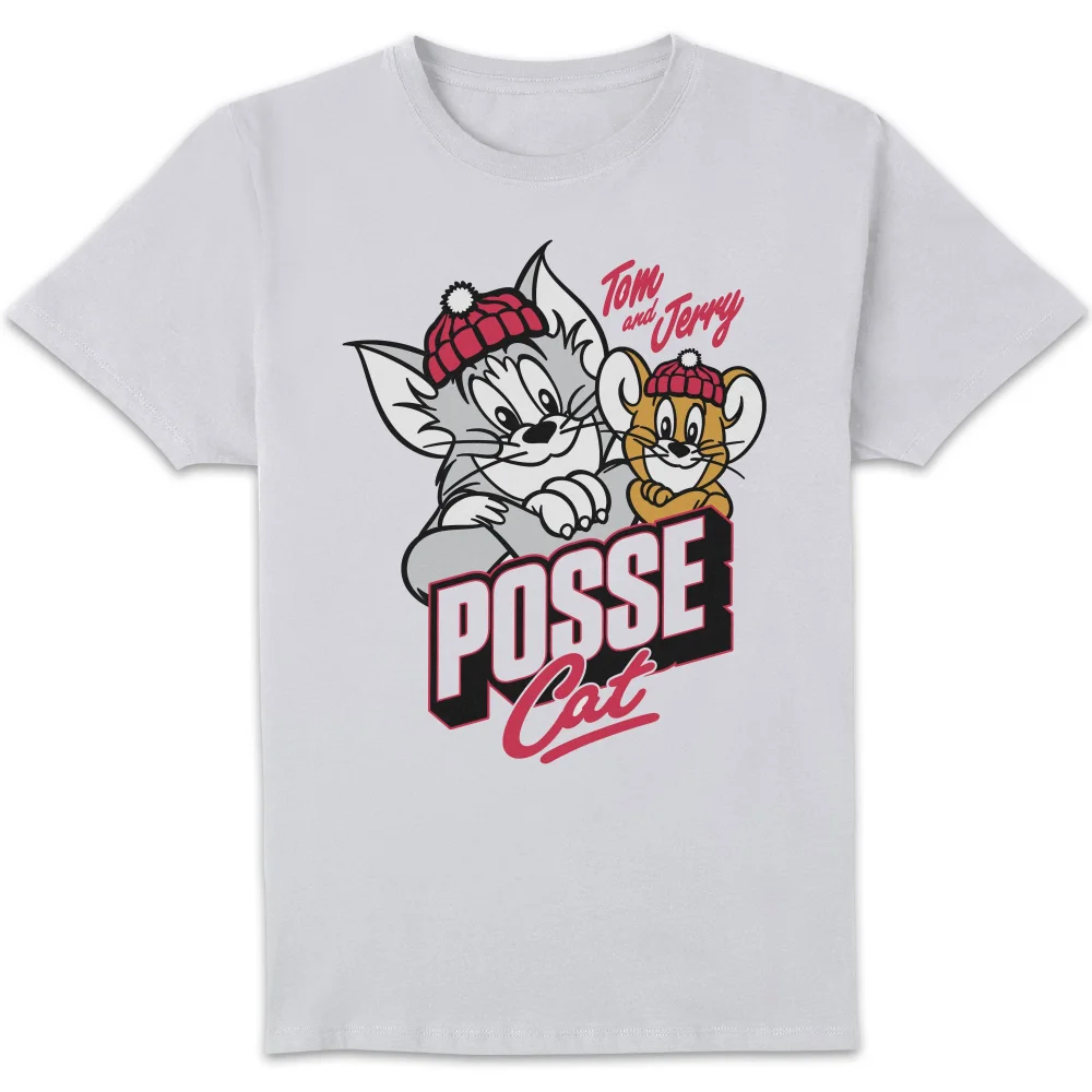 Tom & Jerry Posse Cat Herren T-Shirt - Weiß - S Bild 1