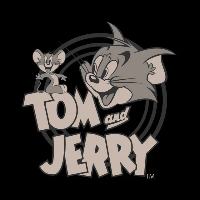 Tom & Jerry Circle Herren T-Shirt - Schwarz
