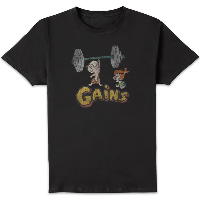 Familie Feuerstein Distressed Bam Bam Gains Herren T-Shirt - Schwarz