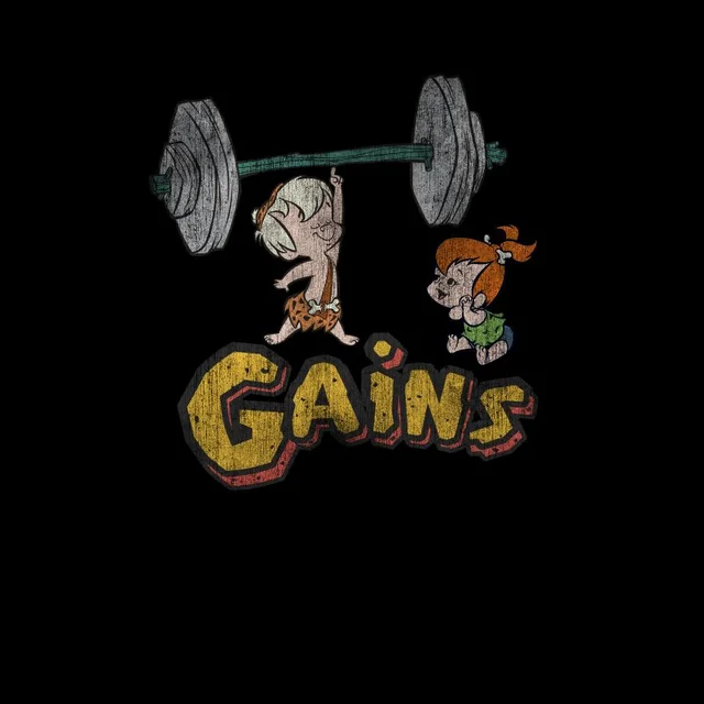 Familie Feuerstein Distressed Bam Bam Gains Herren T-Shirt - Schwarz