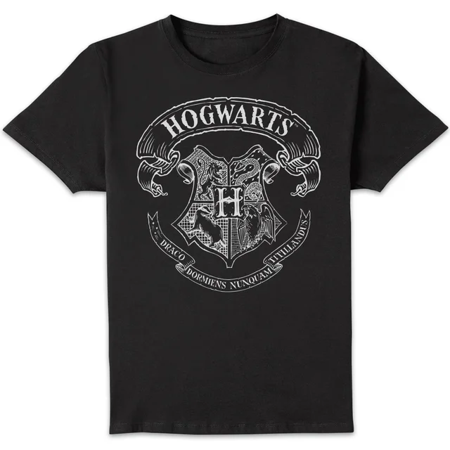 Harry Potter Hogwarts Crest Herren T-Shirt - Schwarz