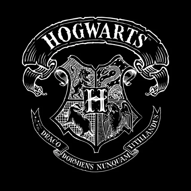 Harry Potter Hogwarts Crest Herren T-Shirt - Schwarz