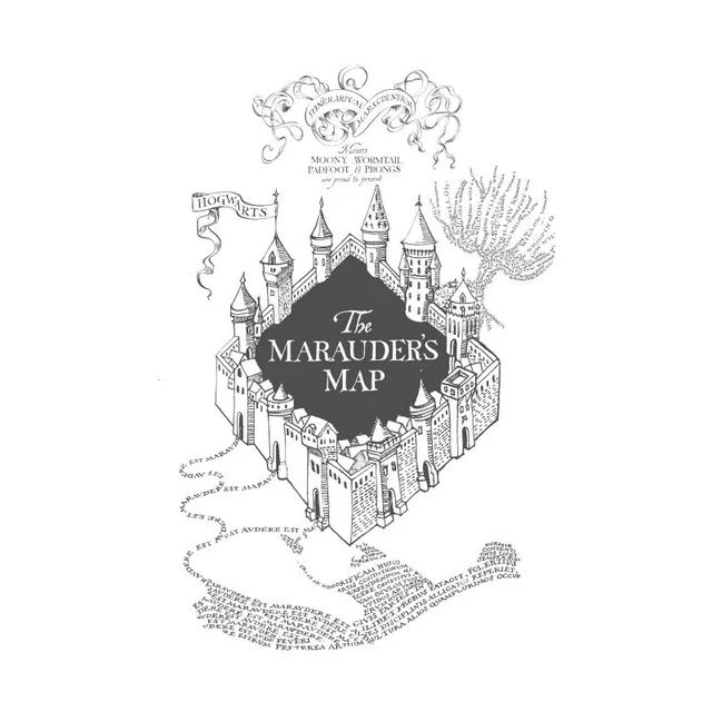Harry Potter The Marauder's Map Herren T-Shirt - Weiß