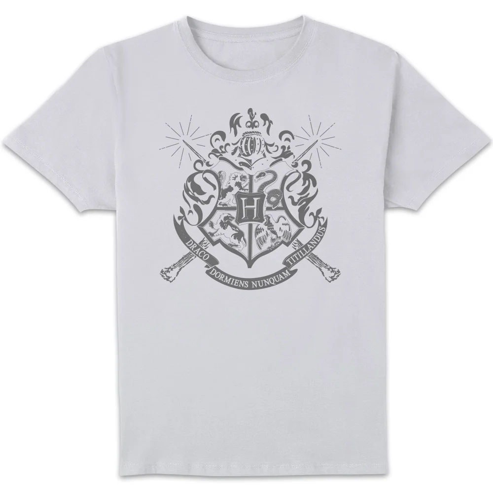 Harry Potter Hogwarts House Crest Herren T-Shirt - Weiß - S Bild 1