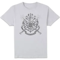 Harry Potter Hogwarts House Crest Herren T-Shirt - Weiß