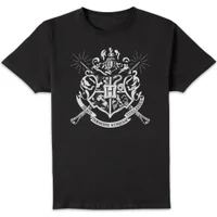 Harry Potter Hogwarts House Crest Herren T-Shirt - Schwarz