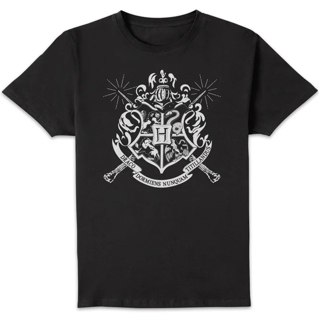 Harry Potter Hogwarts House Crest Herren T-Shirt - Schwarz