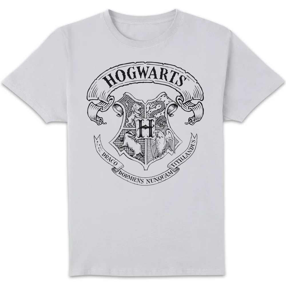 Harry Potter Hogwarts Crest Herren T-Shirt - Weiß - S Bild 1