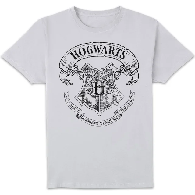 Harry Potter Hogwarts Crest Herren T-Shirt - Weiß